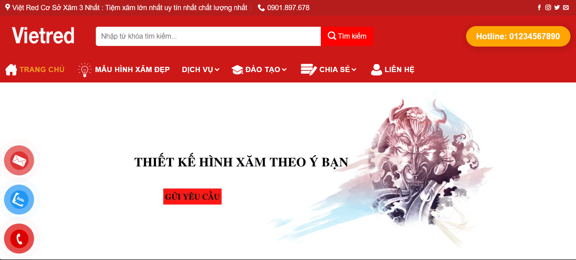 Preview Xăm Hình Nghệ Thuật