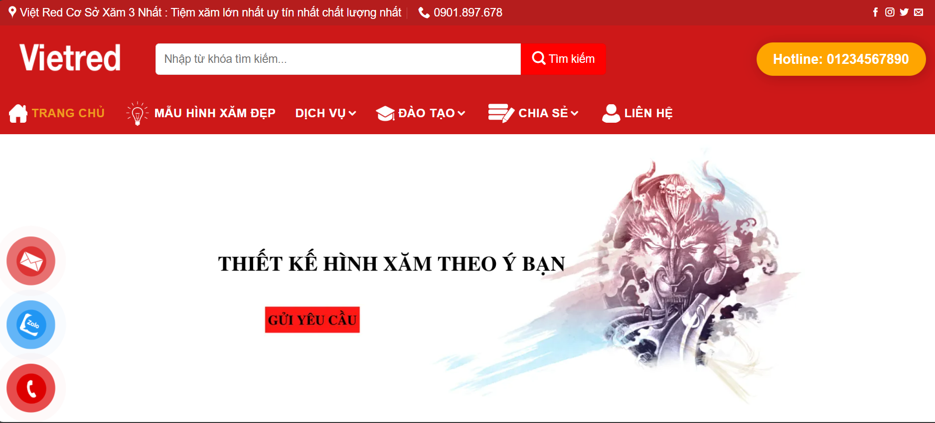 Ảnh thumbnail dự án Xăm Hình Nghệ Thuật