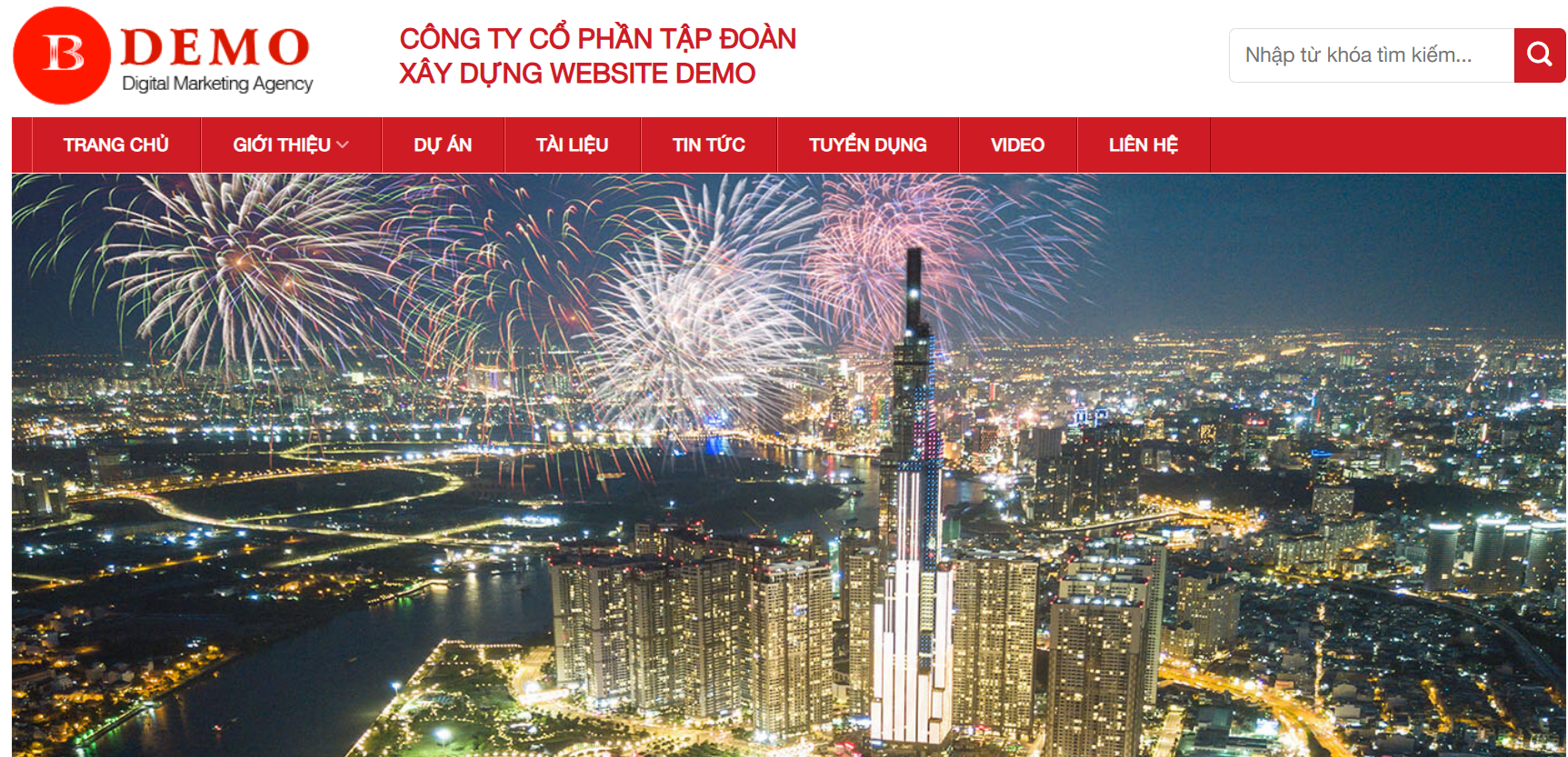 Ảnh thumbnail dự án Website Doanh Nghiệp Hiện Đại