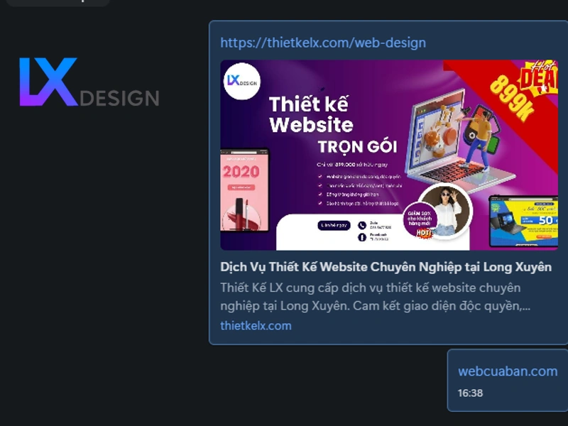 ảnh đại diện website